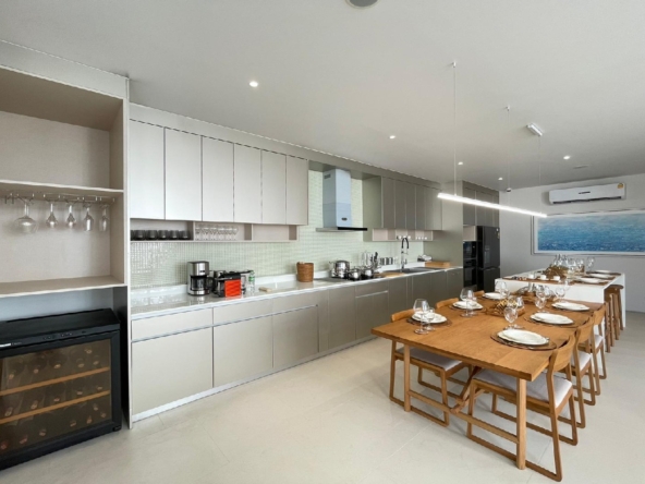 kitchen and dining area